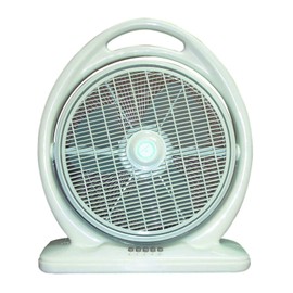SPT Sunpentown SF-1414A: Box Fan, Light Olive Green, 18.5 x 22.1 x 7.9 in.