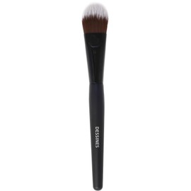 DESSINES Makeup Brush, Vegan Professional Brush with Natural Wood Handle (TU-774, Black)