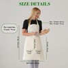TOSHE Kitchen Apron Waterdrop Resistant Cotton Apron with adjustable Aprons