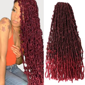 Butterfly Locs Crochet Hair 6 Packs Long Faux Locs Crochet Braids Pre looped Distressed Locs Soft Locs Crochet Dreadlocks Synthetic Hair Extensions (Tbug, 24 Inch (Pack of 6))