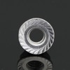 5/16-18 Serrated Flange Hex Lock Nuts, Stainless Steel 18-8 (304),