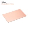 sourcing map Pack of 3 PCB Copper PCB Laminate 180