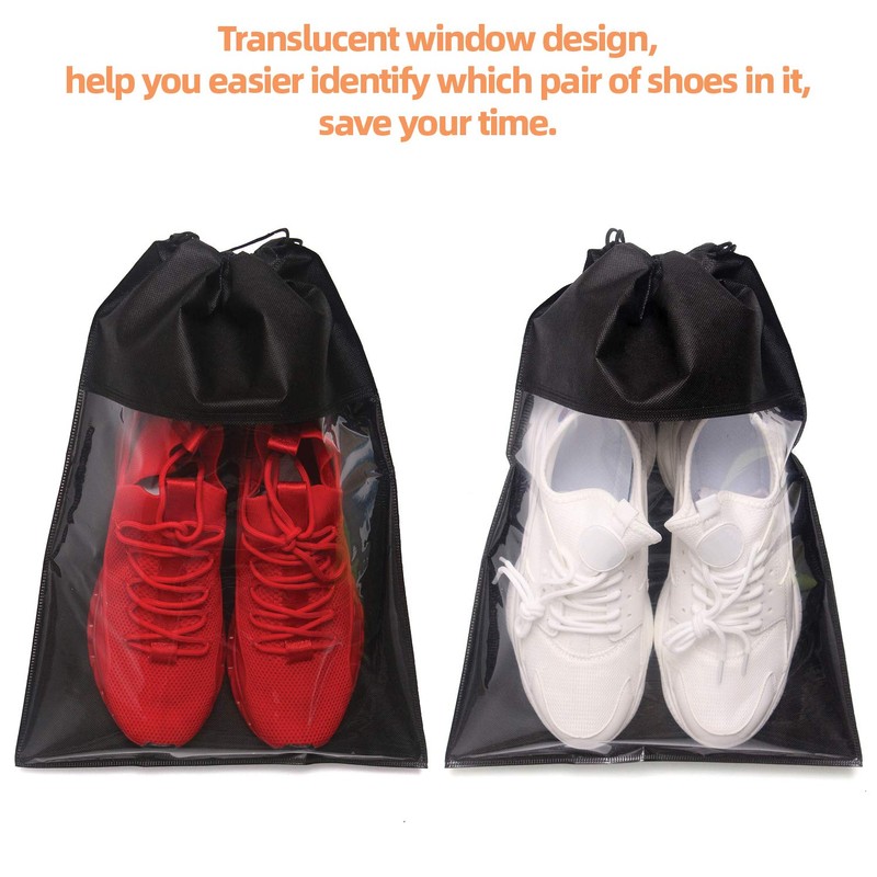 12 Pack Portable Shoe Bags for Travel Large Shoes Pouch