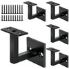 Crystmetal 5 X 304 Stainless Steel Handrail Brackets, Contemporary Stair