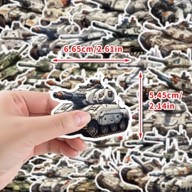 50 Packs Tank Stickers Water Bottles Laptop Phone Computer Guitar Skateboard Hydroflasks Cartoon Vinyl Sticker Waterproof Aesthetic Trendy Decals for Kids Teens Girls Adults