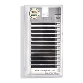 CLIONE PRIME Lash Extension Lashes - 0.07 C Curl Lash Extensions 8-15 mm Mixed Length Eyelash Extensions Mega Volume Lash Extensions Classic Eyelash Extension Pestañas Pelo a Pelo Profesional