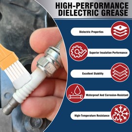 AstraVox Silicone Dielectric Grease for Electrical Connectors Automotive, Dialectric Grease with a Brush, Spark Plug, O Rings, Marine Waterproof & Heat-Resistant & Insulating 1oz (1pcs)