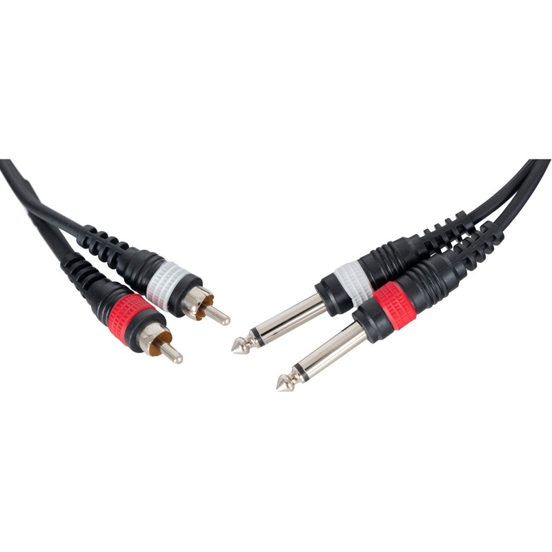 Pronomic J4RC-1.5 Audio Cable - 2x 6.3 mm Mono Jack