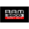 Dodge RAM 3500 Heavy Duty Lazer-Tag Acrylic License Plate (Black)