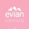 Evian Pure Still Mineral Luxury 💎 Water Glass Bottle 💧-