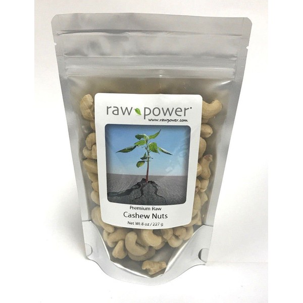 Cashews, Premium (8 oz, 100% raw), Raw Power Organics Brand