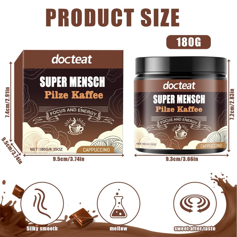 Mushroom Coffee, Instant Black Coffee, Organic Mushroom Coffee, Classic Instant