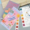 2pcs Mini Watercolor Paint Pad,Mini Paint Pad,Pocket Watercolour Painting Book,Mini