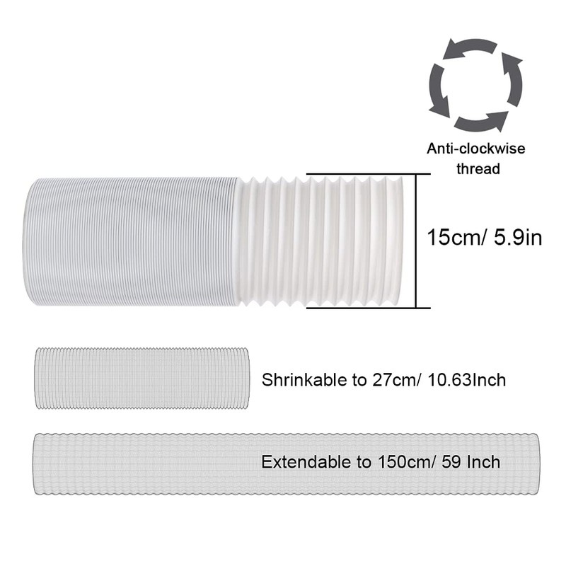 Kxuhivc Portable Air Conditioner Window Vent Kit, Adjustable Window Seal