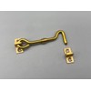 TERF® 75mm Polished Brass Cabin Door Hook and Eye Lock