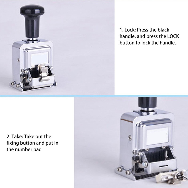 Automatic Numbering Machine Zinc Alloy Easy Operation Clear Inking Self