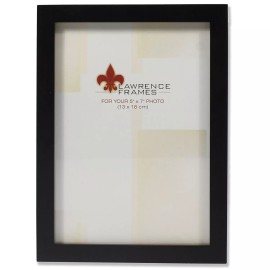 Lawrence 5x7 Wood Picture Frame Black (Same Shipping Any Qty)