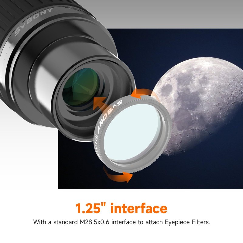 SVBONY SV135 Zoom Eyepiece, Zoom 7 to 21mm 1.25 Inch