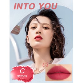 INTO YOU Matte Lipstick, Super Stay Lipstick for Women, Lip Stain Long Lasting Waterproof, Lip Mud Soft Lightweight, Smooth Lip Clay Mousse, Dual-Use For Lips And Cheek, Pink Lipstick (C3)