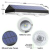 Solar Fence Lights Outdoor - 2700/4000/6000K 3 Mode, Solar Fence