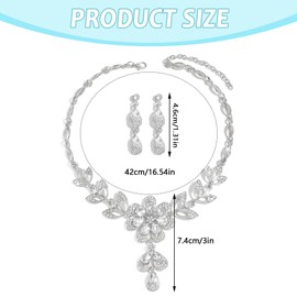 XFSRG Jewellery Sets for Women Pearl Necklace Earrings Sets Stylish and Simple Suitable for Everyday and Party Wear, Alloy Steel