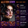 Halloween Face Glitter Stick, Halloween Hair Glitter for Kids and