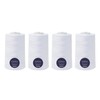 Korbond Overlocking Thread Set White - 4 x White 5000m