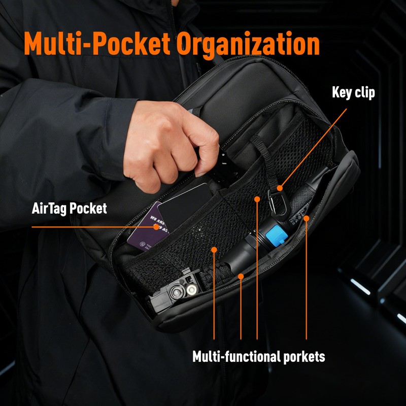 SnapVibe® Magnetic Fast-Access Concealed Carry Bag, 10″x6.5″x3″