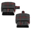 Be In Your Mind 2Pcs OBD2 16 PIN Male Connector