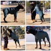ArmyGreen Dog Warm Coat, Waterproof Windproof Reflective Vest, Zippered Adjustable