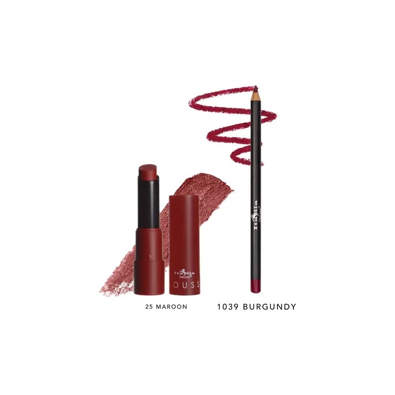 Lip Combo Labial Matte Barra Delineador Italia Deluxe