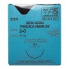 AMERICAN SUTURE Seda Negra Trenzada American Calibre: 2-0 Long: 75