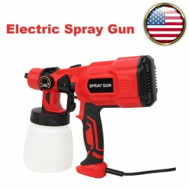 N/A 550w 110V Electric Spray Paint Gun Cord 3 Patterns Wood House Fence Table 800ml