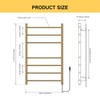 Z&Zhanle Electric Heated Towel Rack, Gold Finish, Wall Mounted Bathroom