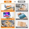 Bamboo Sofa Arm Tray – 2-in-1 Magnetic Detachable Couch Cup