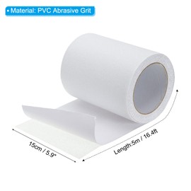 PATIKIL 6 Inch x 16 Ft Anti Slip Traction Tape, Non-Slip Grip Tape Non Skid Tread Safety Tape for Stairs Steps Scooter Deck, Transparent