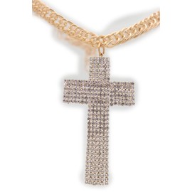 Trendy Fashion Jewelry Women Western Boot Chain Gold Metal Bling Bracelet Anklet Silver Big Religious Cross Charm