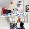 QDRAGON Mini Basketball Hoop, Over The Door Indoor, with 3