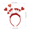 Beavorty Stylish Heart Shape Headband Bows Hair Accessory Stretchy for