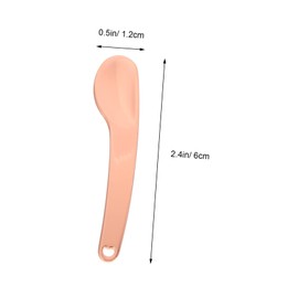 NOLITOY Metal Cream Spoon 6pcs Makeup Eye Mask Facial Spatula Scoop Set Mini Beauty Scoop for Skincare