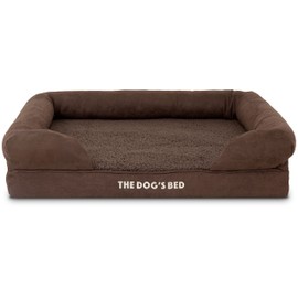 The Dog's Bed Replacement Outer Cover Only For The Dog's Bed Orthopaedic, Washable Plush Fabric, Medium Brown Plush, Veterinary Approved