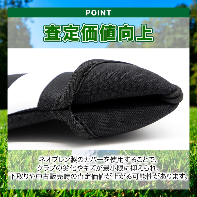 SATOMO 10 Pcs Golf Iron Covers Headcovers with Counts Neoprene