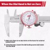 STANDARD GAGE Metric Dial Caliper Measuring Tool 0-150mm Range 4-Way