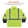 Ergodyne mens Class 3 Hi Vis Thermal Parka Quilted, Lime,