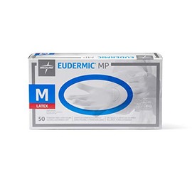 Medline Eudermic MP 12 Inches High Risk Exam Gloves, Medium, 50 Count