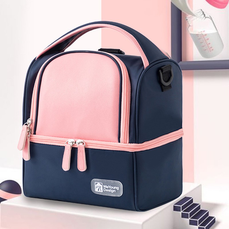 Breastmilk Cooler Backpack Fashion Double Layer Thickening Thermal Insulation Retain