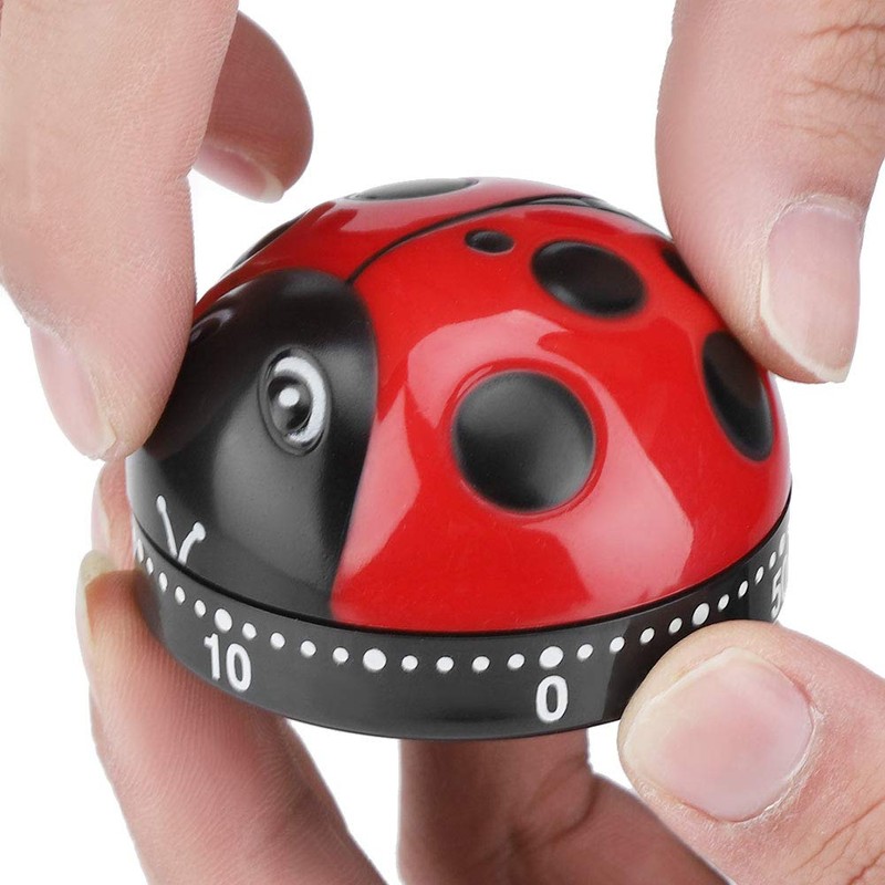 Ladybug Timer Ladybug Kitchen Timer 60 Minutes Timer Mechanical Wind-Up