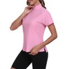 MoFiz UV Shirt Women's Short-Sleeved Rash Guard 1/4 Zip UPF