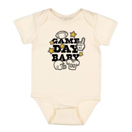 TATY Kids Game Day Baby Baby Infant One Piece Bodysuit 18 Months Natural
