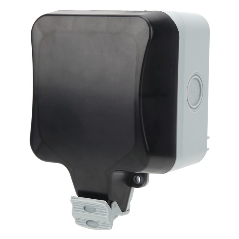 GermanStyle 2 Hole Waterproof Socket Wall Power Socket Outlets for